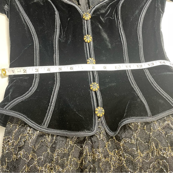 Vintage 1990s Stunning Tadashi Floor Length Long Sleeve Gown 14 - Picture 9 of 15